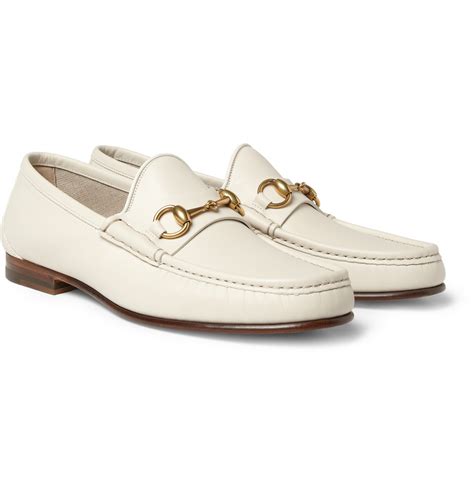 gucci loafers white slipper|loafer Gucci shoes for men.